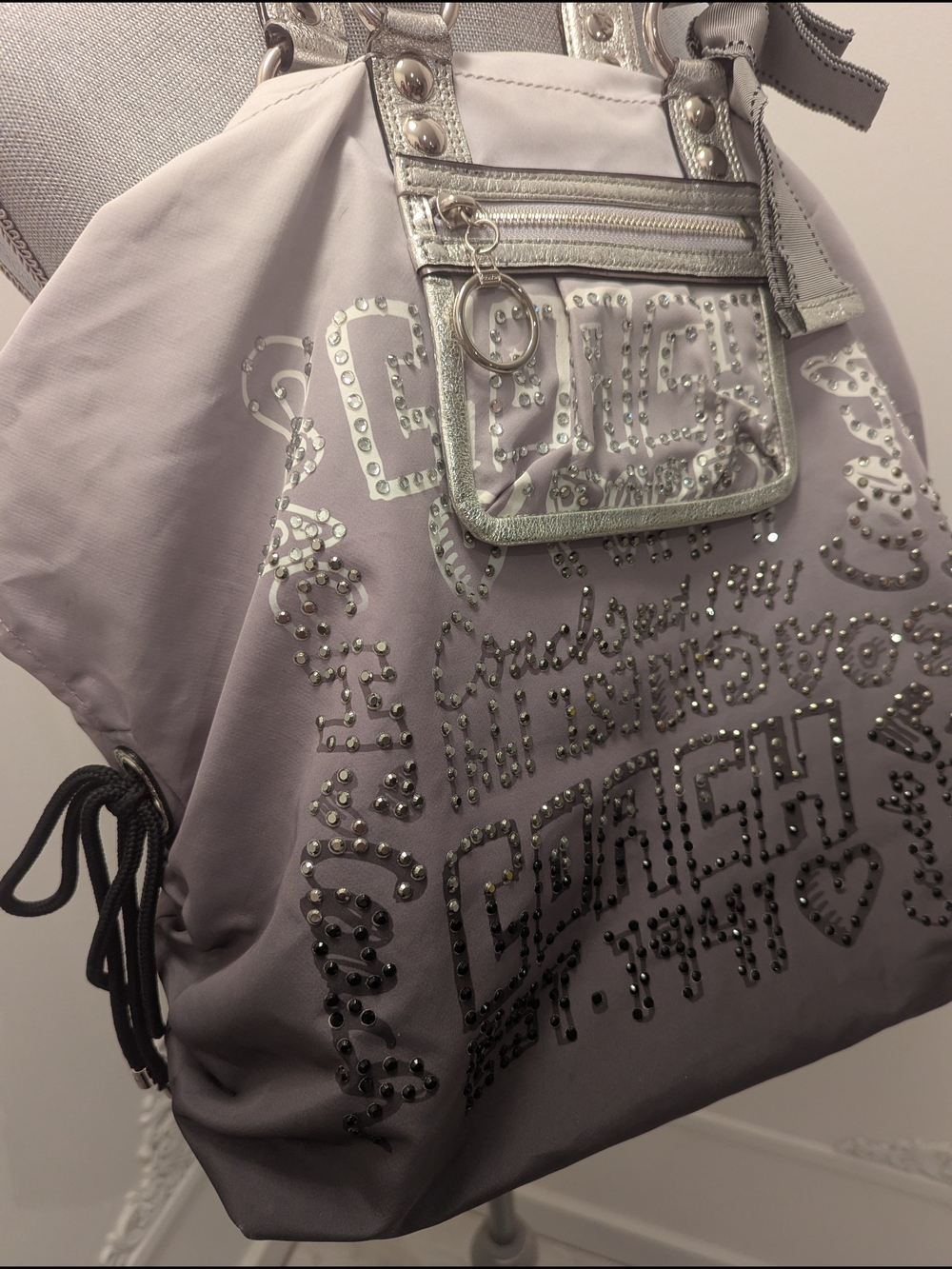 Coach Ombre Gray Shoulder Bag - Picture 6 of 16